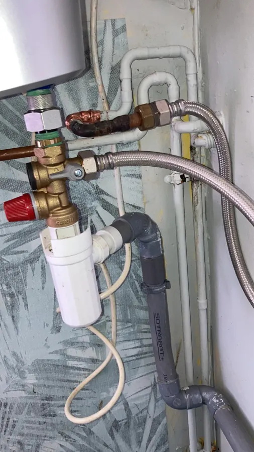 Chauffe-eau raccordé sur un réseau cuivre neuf à Canteleu